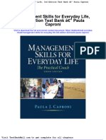 Full Download Management Skills For Everyday Life 3rd Edition Test Bank Paula Caproni PDF Full Chapter