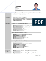 Bijoy CV Format