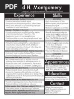 Download David H Montgomerys resume by David Montgomery SN70035202 doc pdf