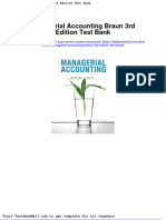 Full Download Managerial Accounting Braun 3rd Edition Test Bank PDF Full Chapter