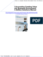 Full Download Managerial Accounting Creating Value in A Dynamic Business Environment Hilton 10th Edition Solutions Manual PDF Full Chapter