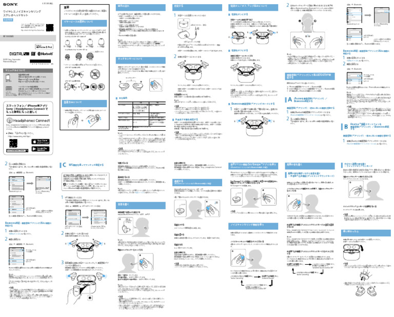 SONY WH-1000XM3(B) 箱、説明書、付属品完備 WF 1000XM3 | PDF