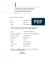 Surat Perjanjian Kerja Kontrak FH UII