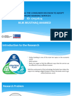 Mushthaq Ahamed Factors Affecting The Consumer Decision To Adopt The Online Banking Services