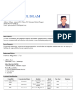 MD Rashedul Islam CV