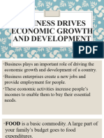 Business Drives Economic Growth and Development