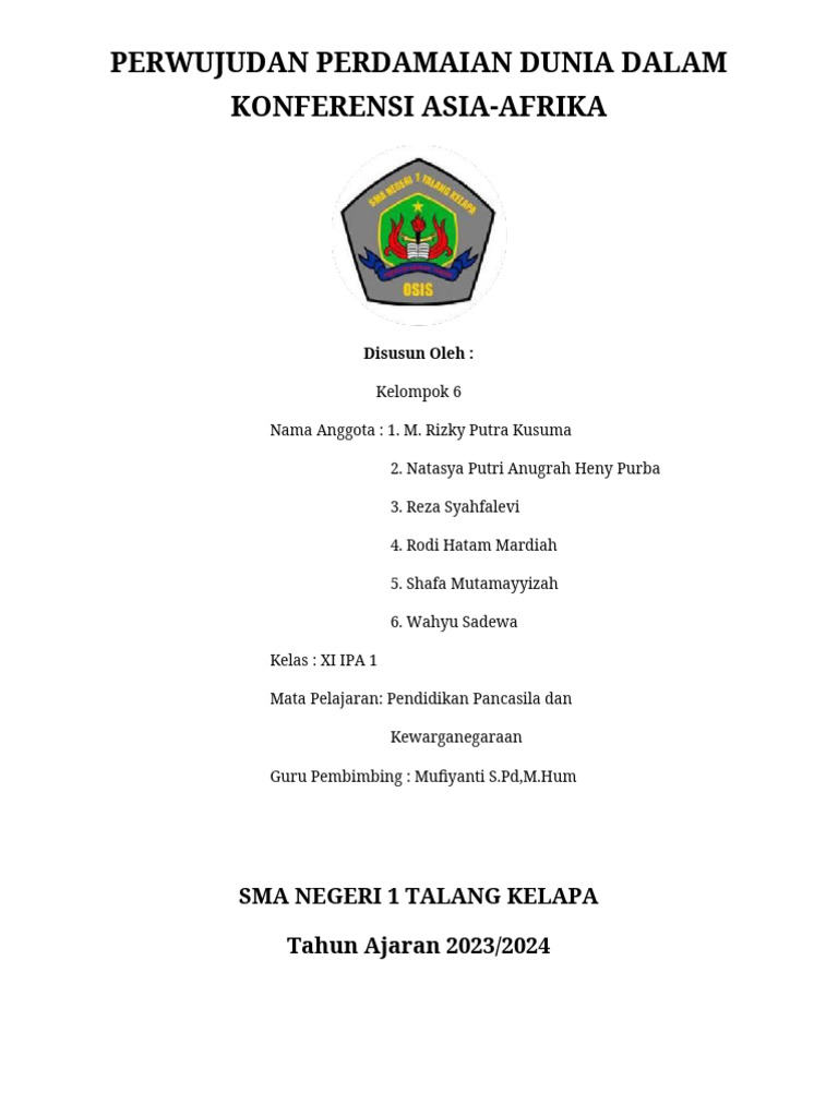 Konferensi asia afrika pdf