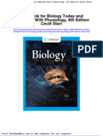 Full Download Test Bank For Biology Today and Tomorrow With Physiology 6th Edition Cecie Starr PDF Full Chapter
