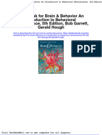 Full Download Test Bank For Brain Behavior An Introduction To Behavioral Neuroscience 5th Edition Bob Garrett Gerald Hough PDF Full Chapter