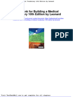 Full Download Test Bank For Building A Medical Vocabulary 10th Edition by Leonard PDF Full Chapter