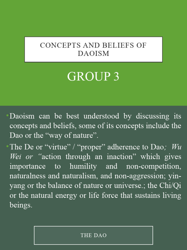 Primary Beliefs Of Daoism