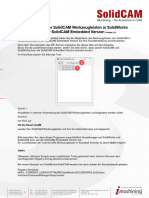 Zurücksetzen Der SolidCAM Werkzeugleisten in SolidWorks Sowie Der SolidCAM Embedded Version-1