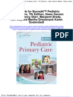 Full Download Test Bank For Burns Pediatric Primary Care 7th Edition Dawn Garzon Maaks Nancy Starr Margaret Brady Nan Gaylord Martha Driessnack Karen Duderstadt 2 PDF Full Chapter