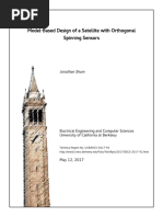 Model-Based Design of A Satellite With Orthogonal