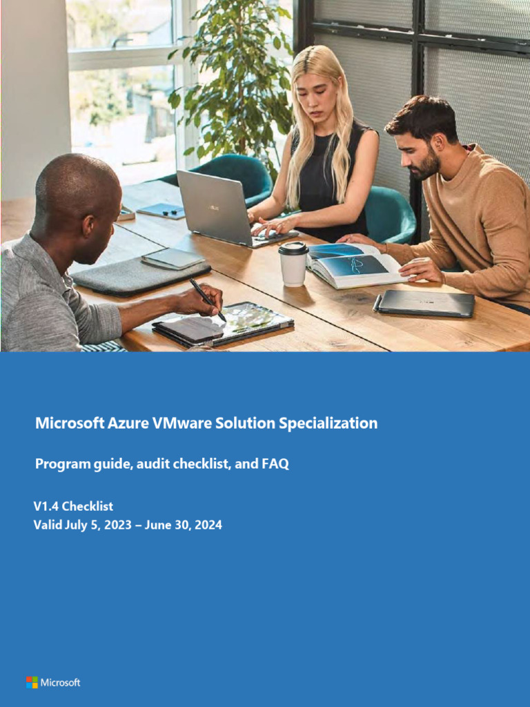 Azure VMware Solution Audit Checklist | PDF | Microsoft Azure | Audit