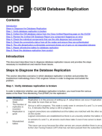 Troubleshoot CUCM Database Replication Issues