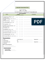 Interview Assessment Form