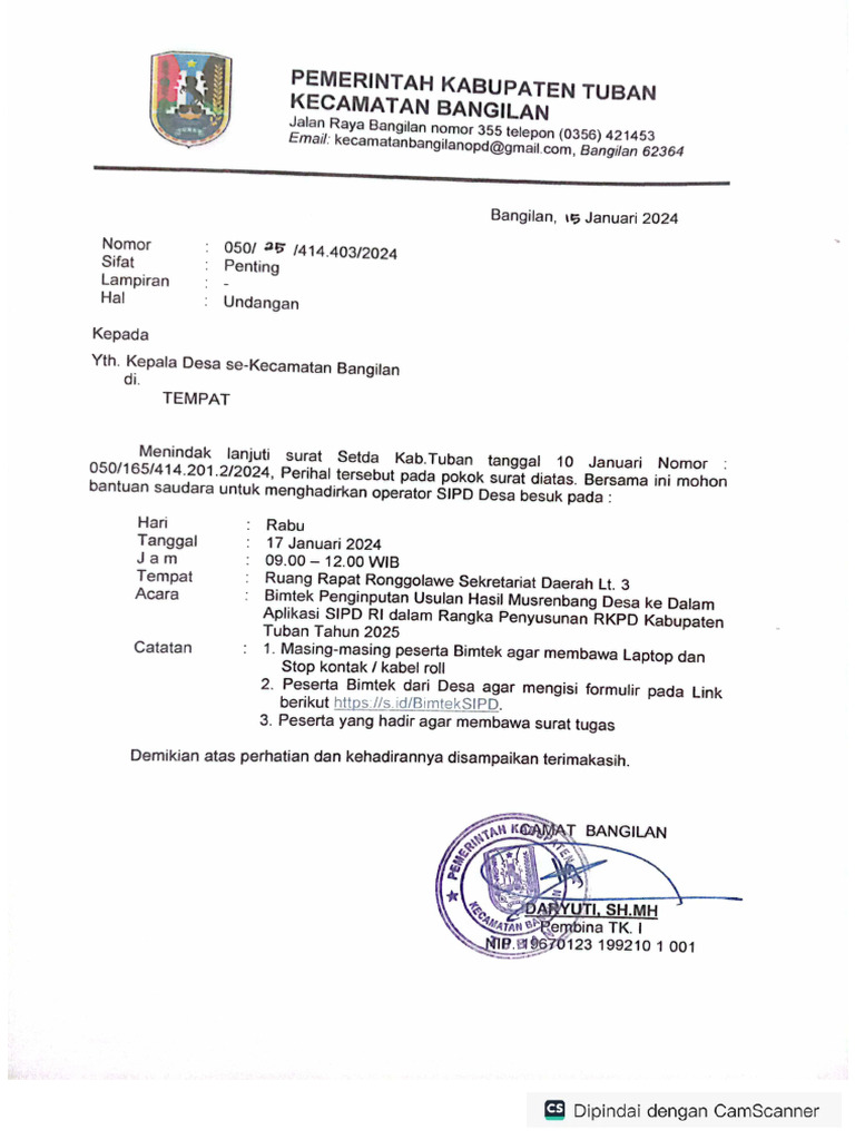 Undangan operator sipd pdf