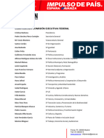 Composición Comisión Ejecutiva Federal PSOE