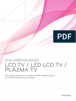 LCD TV / Led LCD TV / Plazma TV: Kullanim Kilavuzu