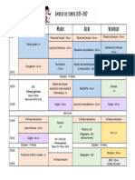 Emploi Du Temps 2021.2022