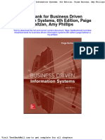 Full Download Test Bank For Business Driven Information Systems 6th Edition Paige Baltzan Amy Phillips PDF Full Chapter