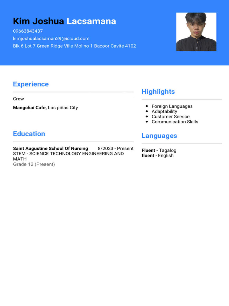 Resume pdf pdf
