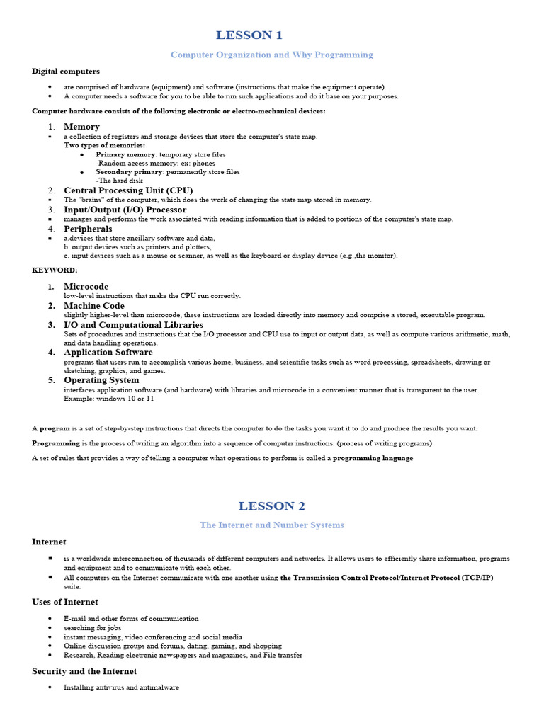 P1 (PROGRAMMING) | PDF | Input/Output | Computer Data Storage