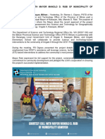 Article Courtesy Call With Mayor Manolo D. Rubi Kawayan Municipal