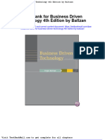 Full Download Test Bank For Business Driven Technology 4th Edition by Baltzan PDF Full Chapter