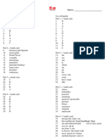 FCE Practice Test 6 Answer Key