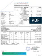 Approved: Motor Takaful Policy Schedule