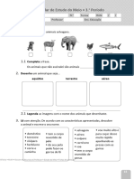 Avaliação Intercalar de Estudo Do Meio - 3.º Período