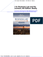 Full Download Test Bank For Business Law and The Legal Environment 6th Edition Beatty PDF Full Chapter