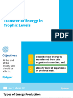 Science 8 18.2 Transfer of Energy in Trophic Levels