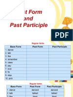 Quiz - Past Form and Past Participle