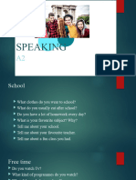Speaking Practice A2 For Schools Conversation Topics Dialogs Picture Description Ex - 140438