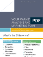 Berkley Center Market Analysis and Marketing Plan