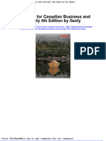 Full Download Test Bank For Canadian Business and Society 4th Edition by Sexty PDF Full Chapter