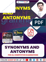 Vocabulary (Antonyms and Synonyms)