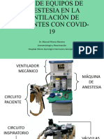 Uso de Equipos de Anestesia en La Ventilación de Pacientes Con COVID