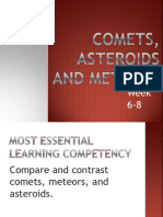 COMETS ASTEROIDS and METEORS Part 1 Week 6 8