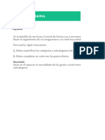 Planilla de Excel Para Control de Gastos