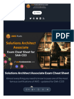 Solutions Architect Associate Exam Cheat Sheet