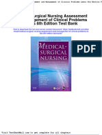 Full Download Medical Surgical Nursing Assessment and Management of Clinical Problems Lewis 8th Edition Test Bank PDF Full Chapter
