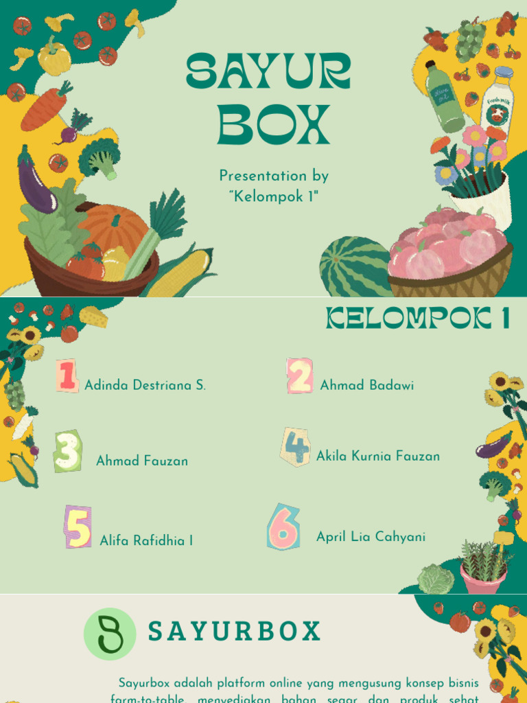 Sayurbox: Inovasi E-Commerce Pertanian | PDF