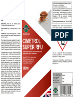 Cimetrols Rfu Label