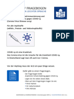 Anamnese - Fragebogen Leichte Sprache