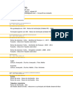 Modelo Simples de Currículo