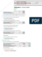 Afar Review 1 Process Costing Student